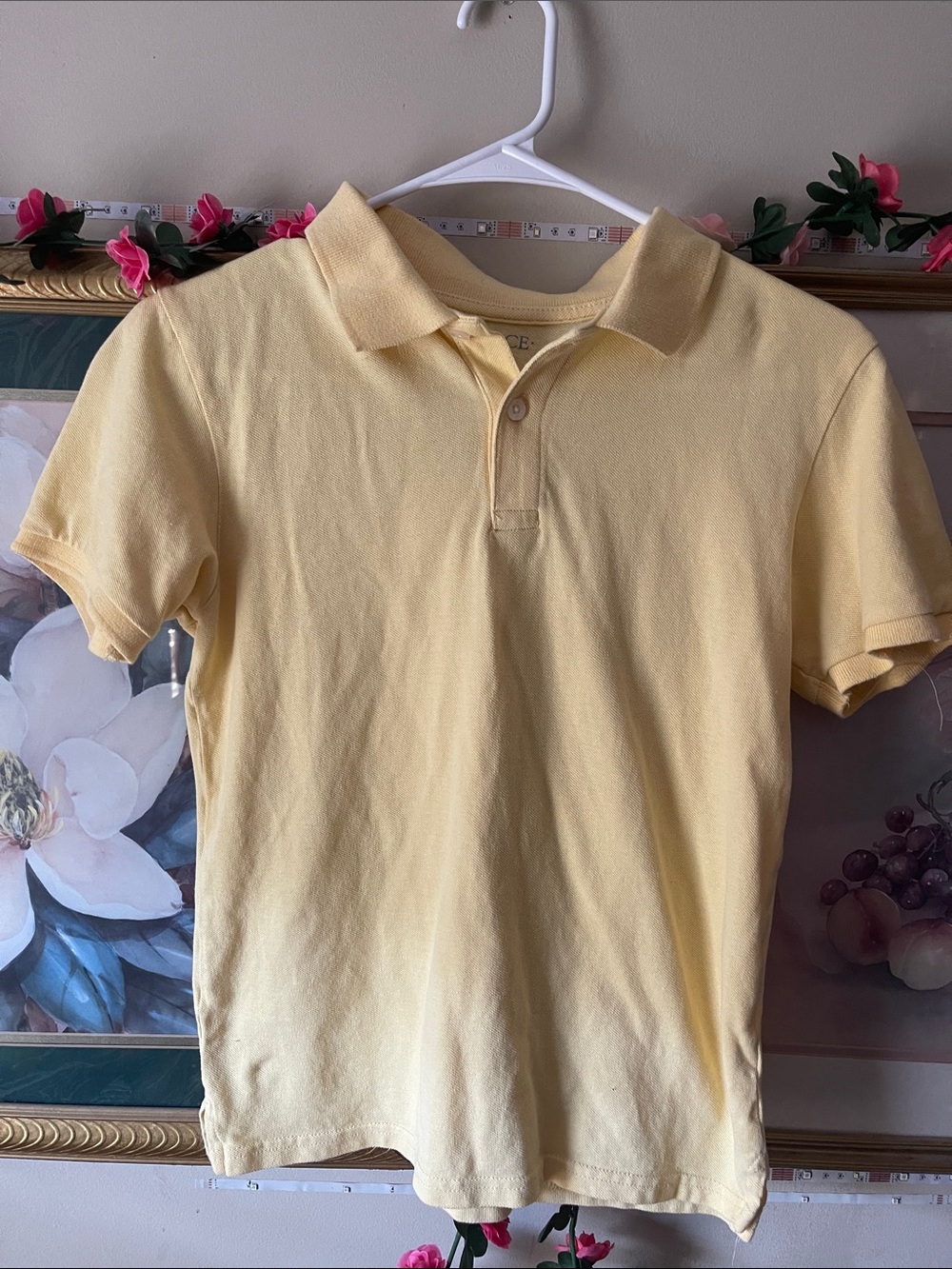 Men's Yellow Polo Shirt - Classic Short Sleeve